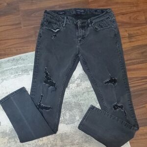 Vigoss Black Distressed Skinny Jeans
